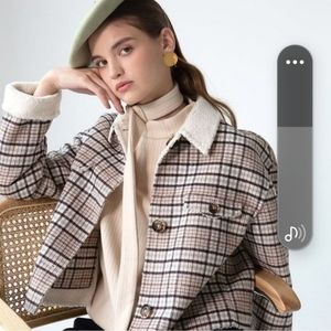 Petite Studio Related fit wool double sides jacket